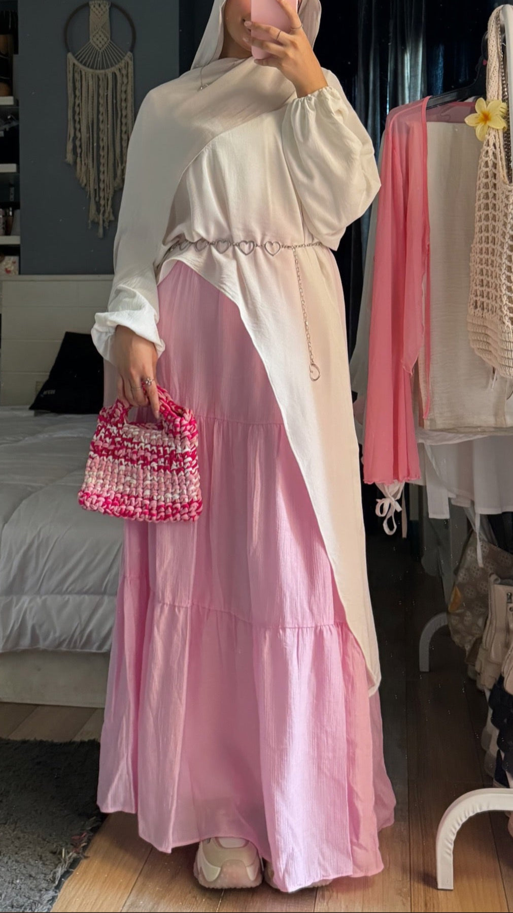 Pastel Breeze Skirt In Pink