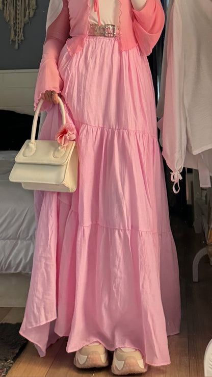 Pastel Breeze Skirt In Pink