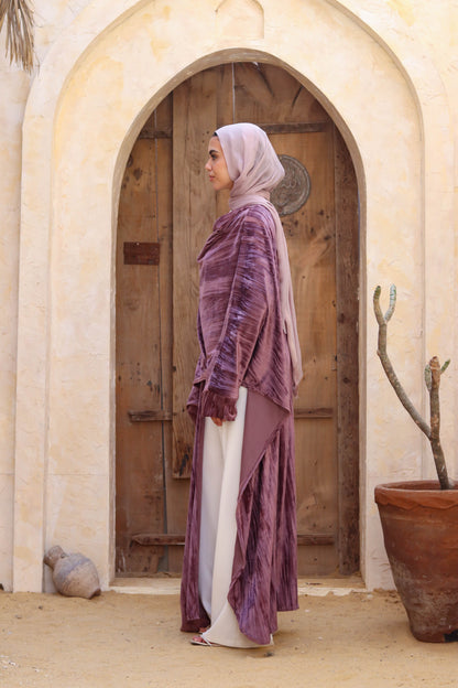 Zeina Shawl Kaftan In Cashmere