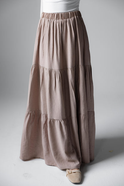 Midnight Breeze Skirt In Cafe