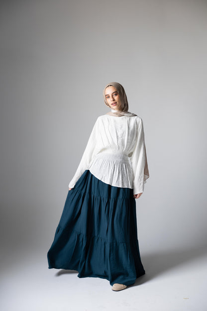 Midnight Breeze Skirt In Petroleum