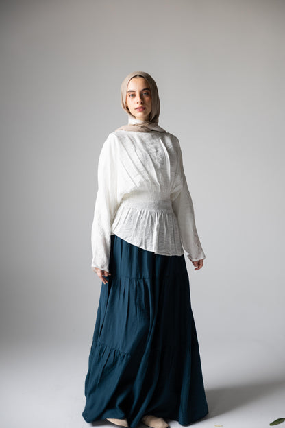 Cloudie Top In White