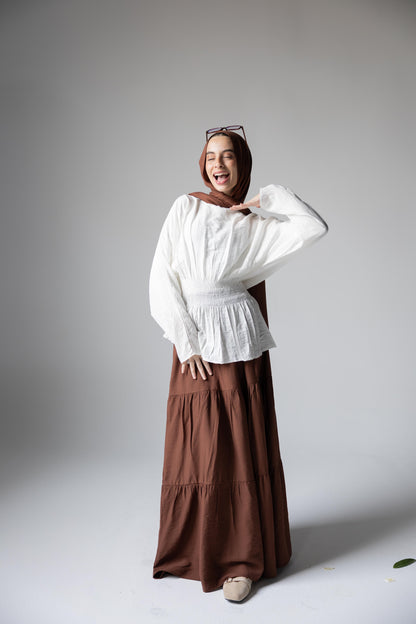 Midnight Breeze Skirt In Chocolate