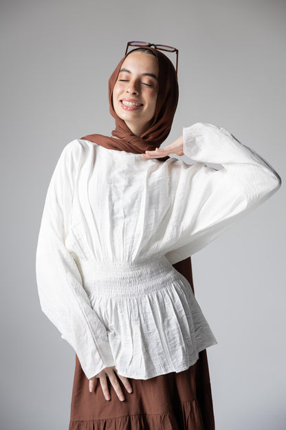 Cloudie Top In White