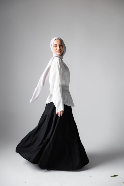 Midnight Breeze Skirt In Black