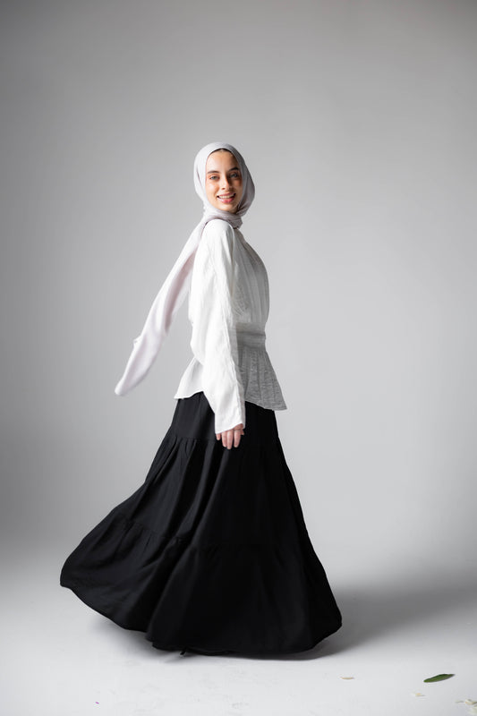 Midnight Breeze Skirt In Black