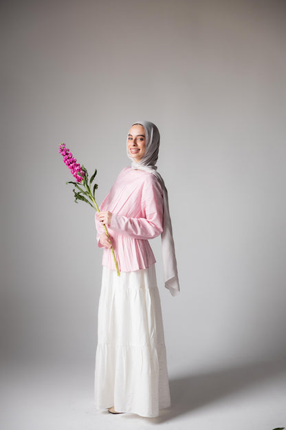 Pastel Breeze Skirt In Off-White