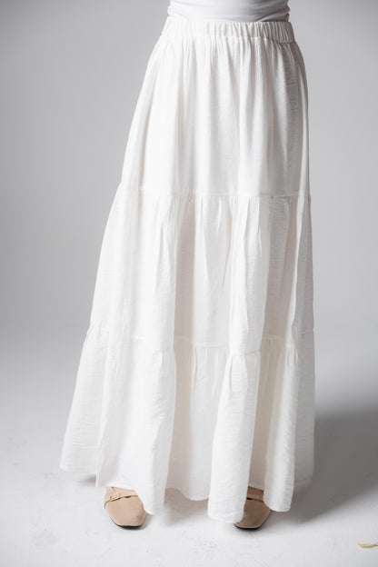 Pastel Breeze Skirt In Off-White