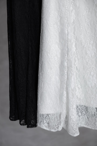 Ayla Lace Skirt In White