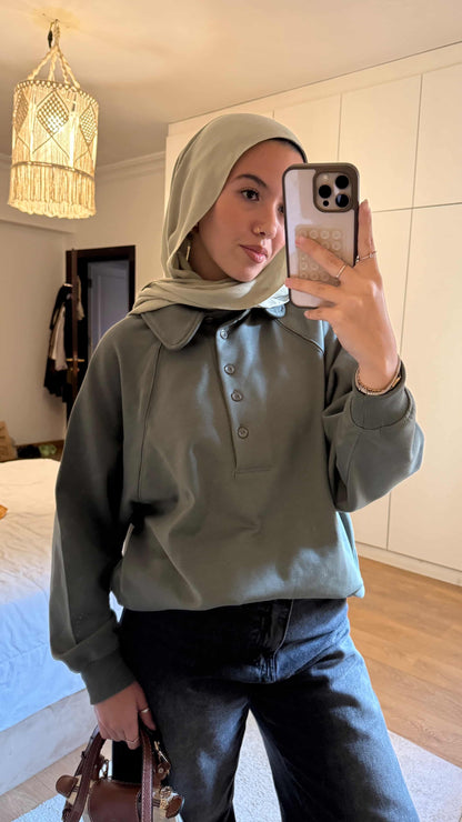 Ease Sweater in Green Matcha