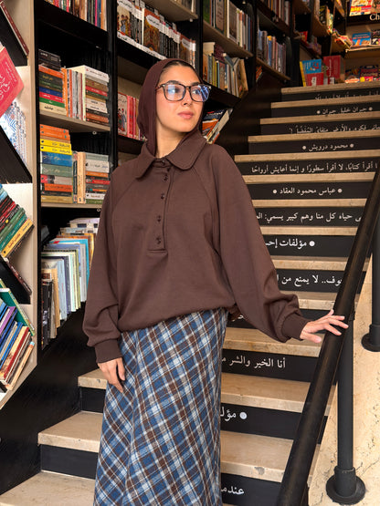 Sapphire Plaid Skirt