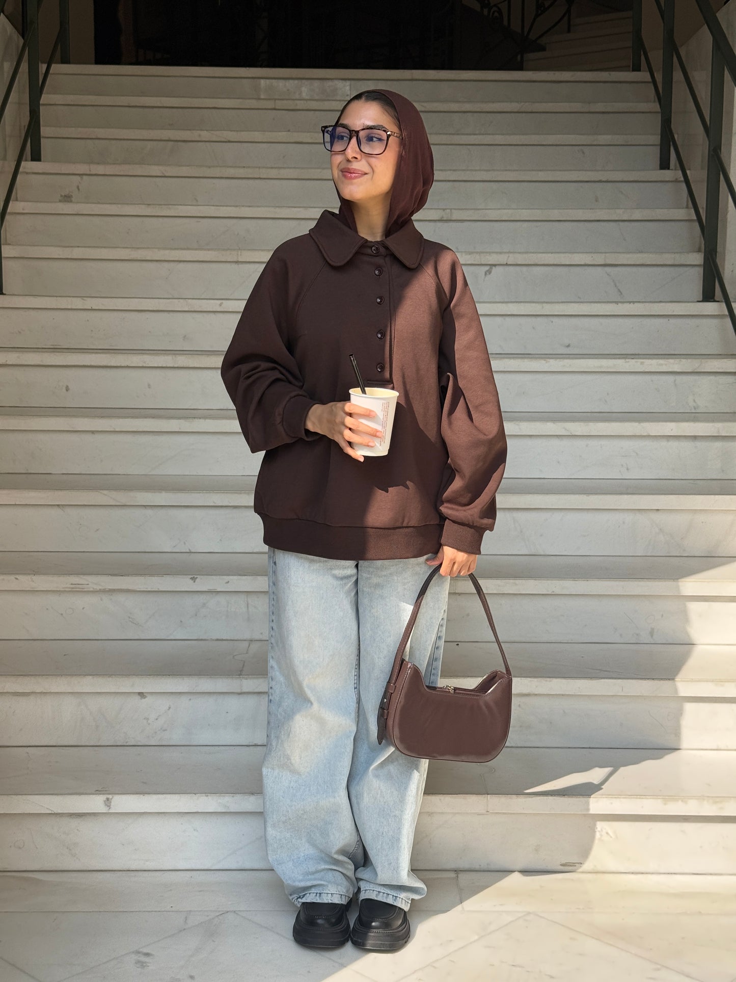 Ease Sweater in Coffee Bean