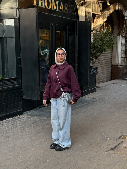 Ease Sweater in Black Berry