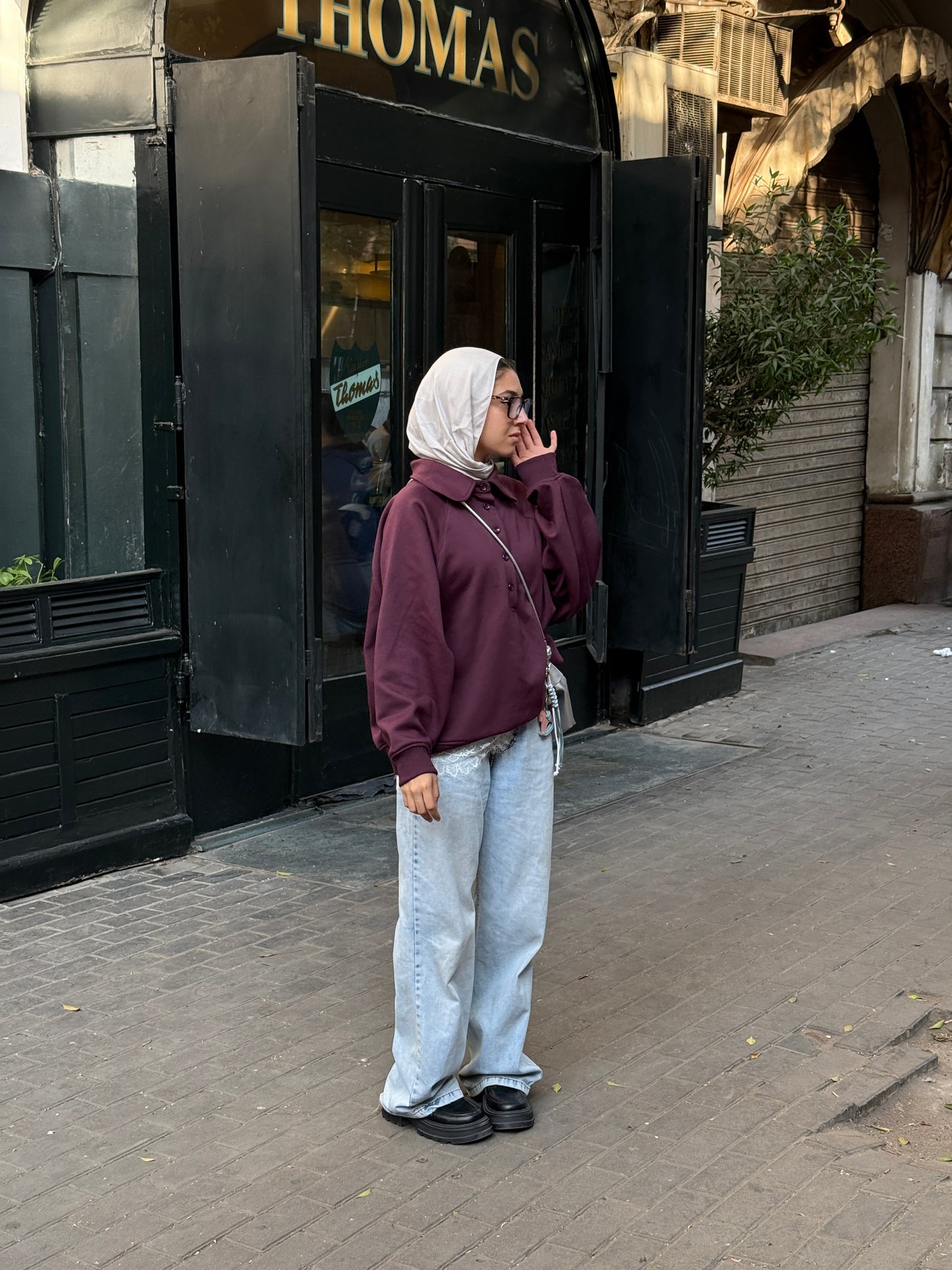 Ease Sweater in Black Berry