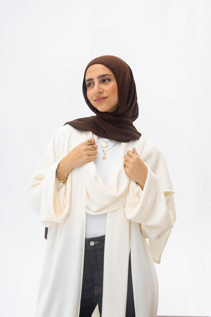 Freya Shawl Cardigan In Cream