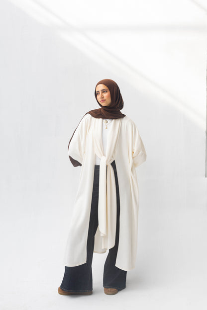 Freya Shawl Cardigan In Cream