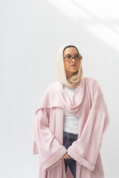 Freya Shawl Cardigan In Pink