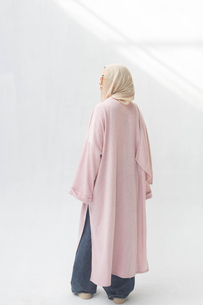 Freya Shawl Cardigan In Pink