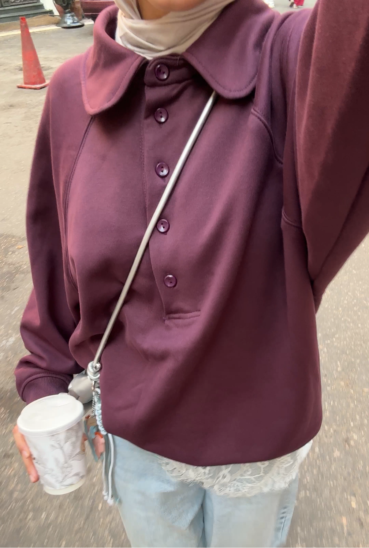 Ease Sweater in Black Berry