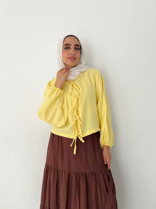 Iris Top In Yellow