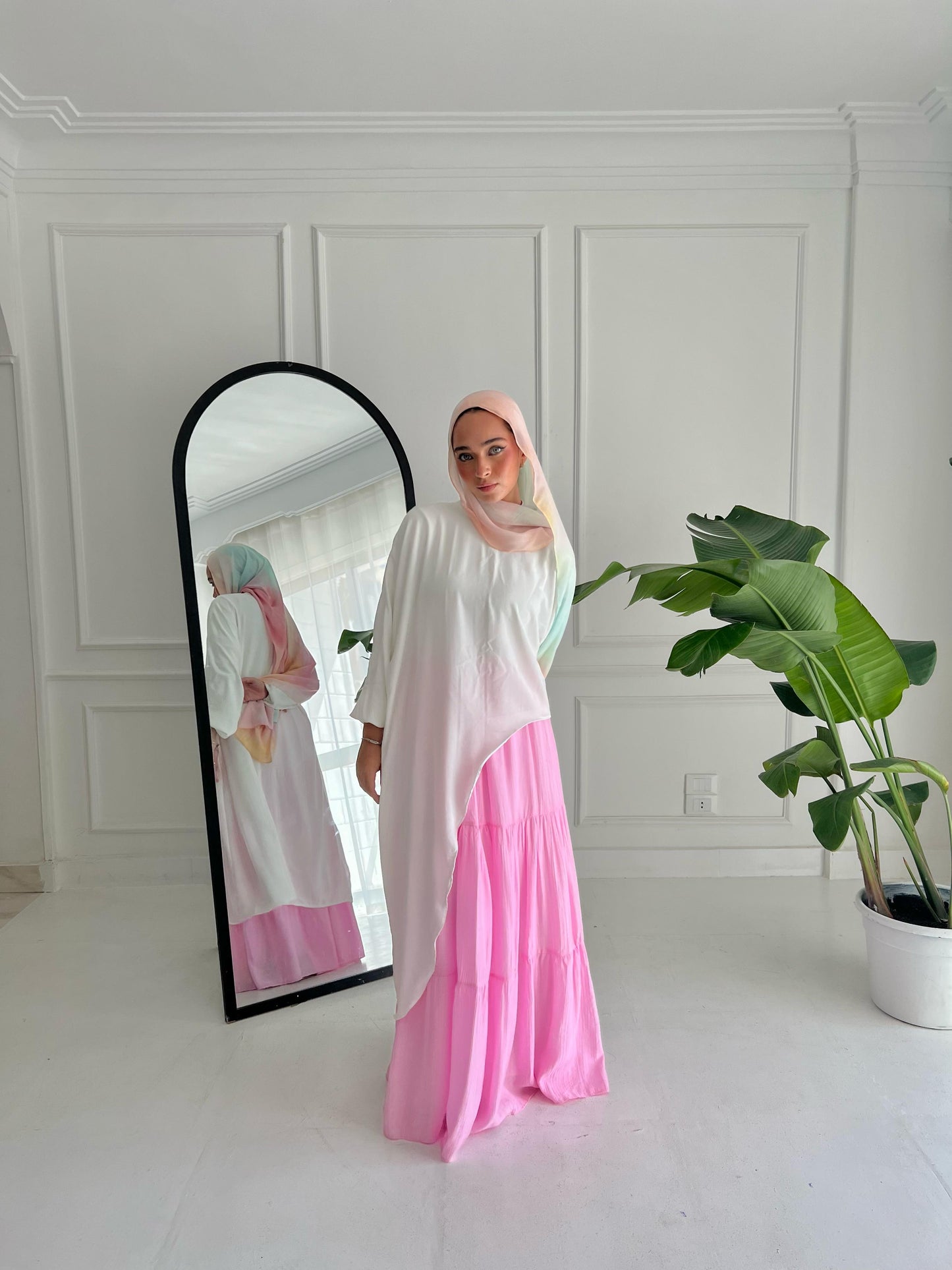 Pastel Breeze Skirt In Pink