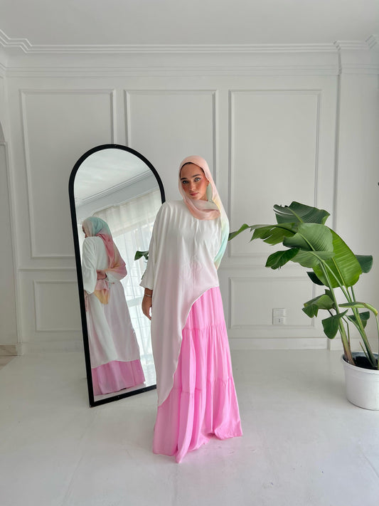 Pastel Breeze Skirt In Pink
