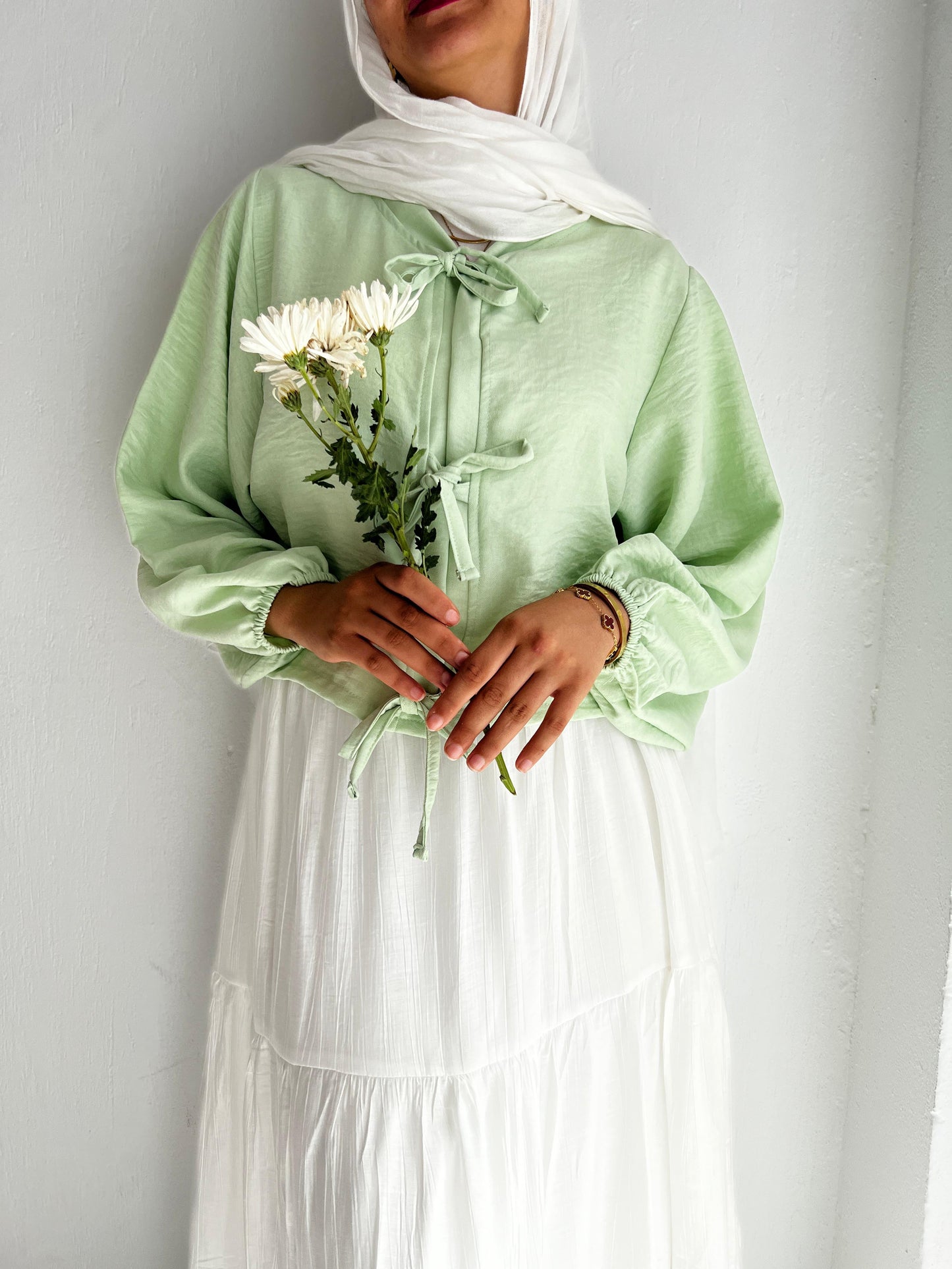 Iris Top In Pistachio