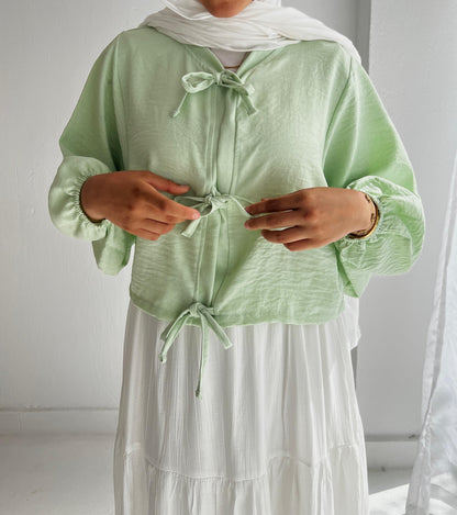 Iris Top In Pistachio