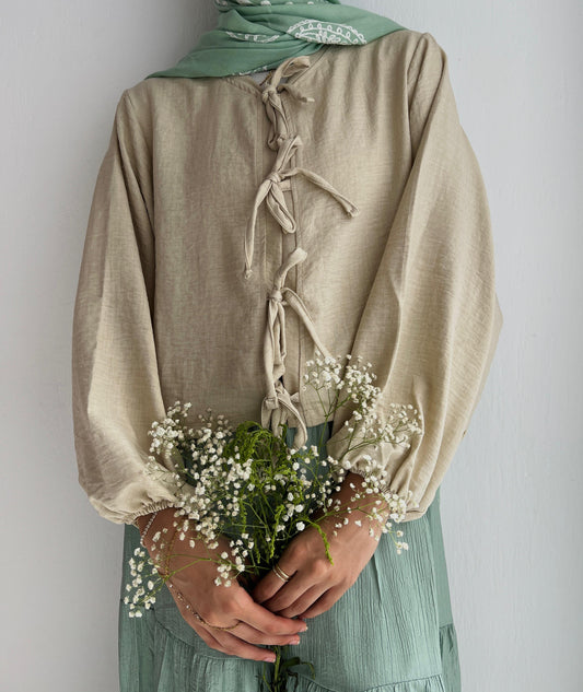 Iris Top In Beige