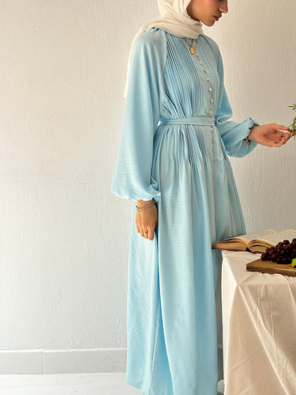 Luna Dress In Aqua Blue